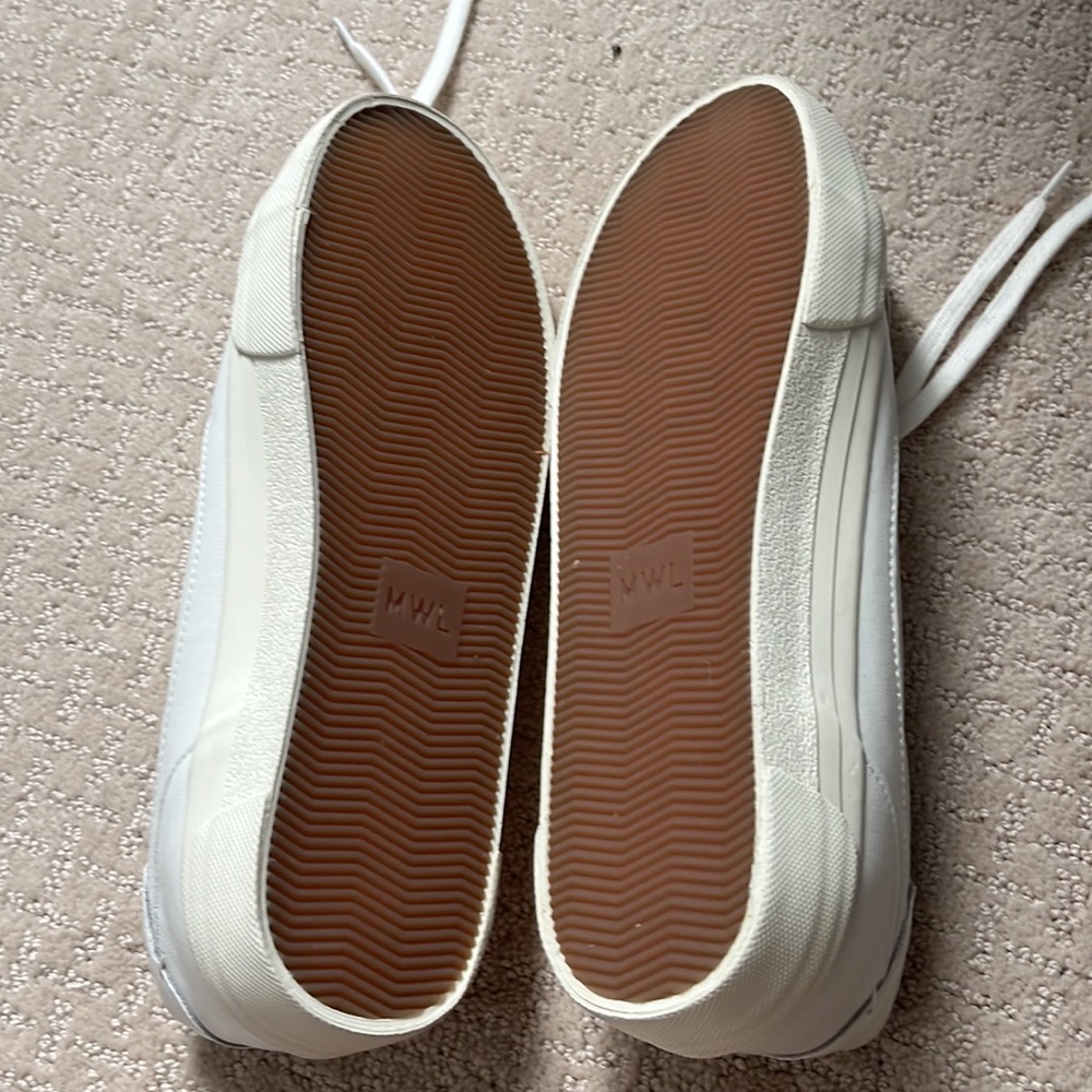 Madewell white leather sneakers - Picture 2 of 4